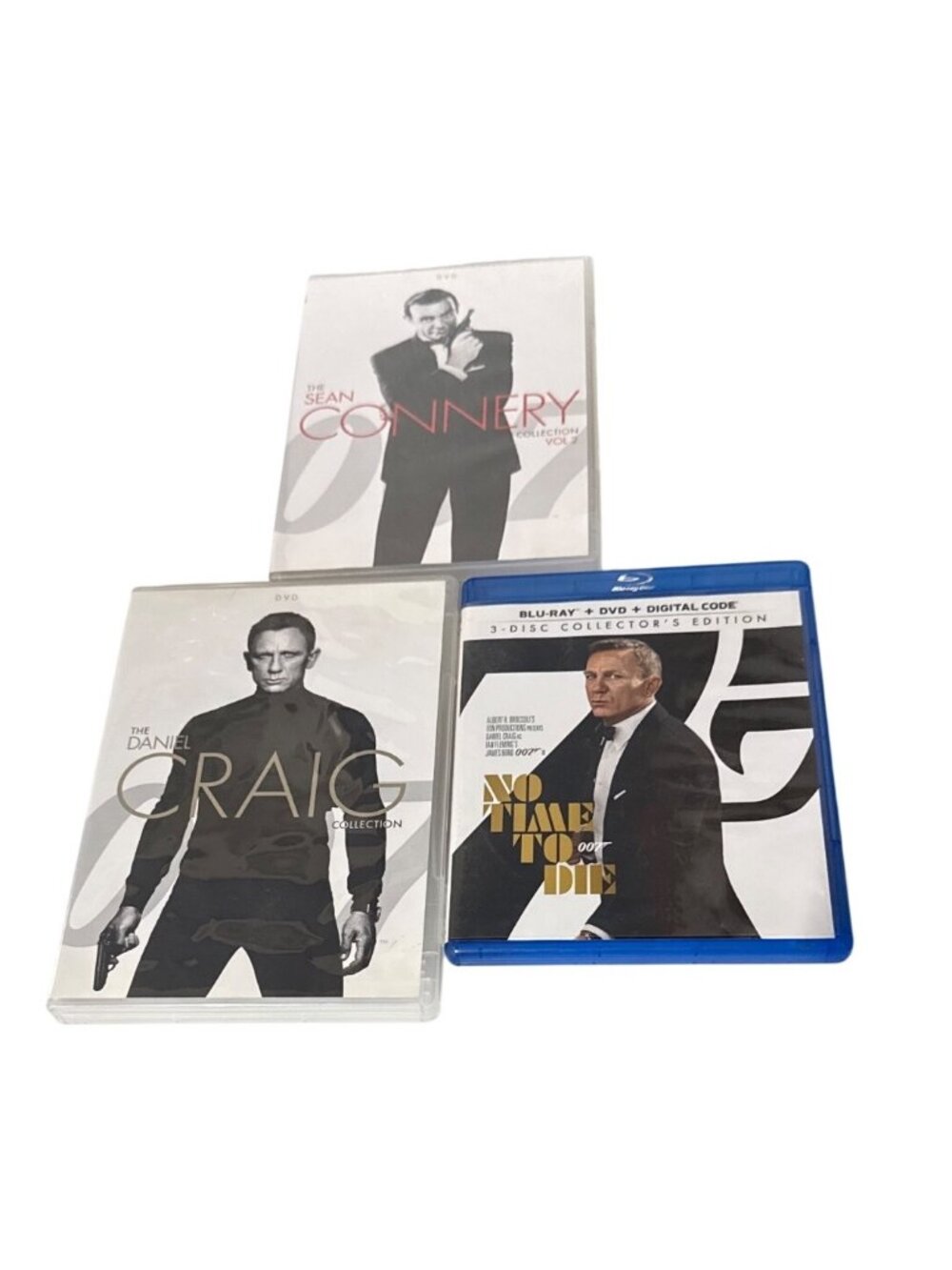 James Bond Sean Connery & Daniel Craig Collections + No Time To Die Blu-Ray Set